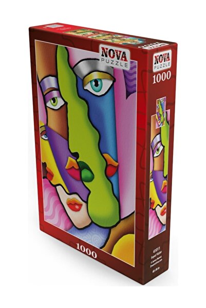 Nova Puzzle لغز الوجوه المجردة الملونة من نوفا 1000 قطعة - جيمس نيميك