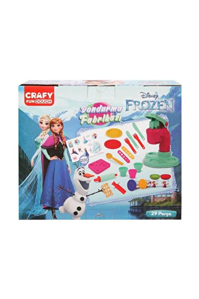 Genel Markalar Kız Çocuk Oyuncak Erkek Çocuk Oyuncak Frozen Dondurma Fabrikası Oyun Hamuru Seti 200 gr 29 Parça Eği