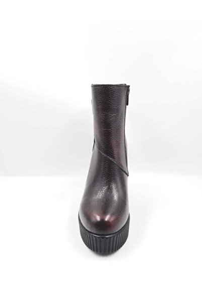 Impero Bordo Açma Hakiki Deri Topuklu Bot