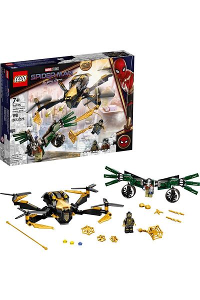 LEGO Marvel Spider-Man's Dron Duel 76195 - Spider-Man and Vulture Dron Construction Set; (198 Pieces)