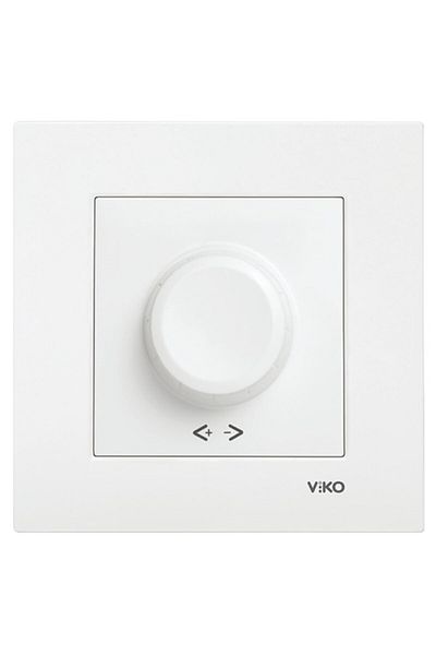 VİKO Karre Rotary Dimmer Adjustable Light Switch White (Frame Included)