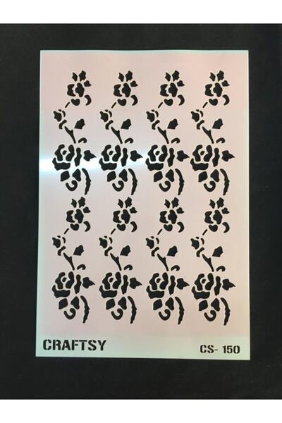 CRAFT HOBİ Craftsy Stencil (şablon) 36x24,5 Cm Gül-su