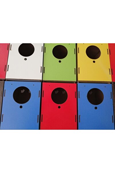 Yavuz Kuş Yuvalığı (13,8*13,8-y:18 Cm) Üstten Kapaklı -kırmızı