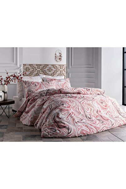 Doqu Home Polycotton Crozy Tek Kişilik Nevresim Takımı - Kırmızı