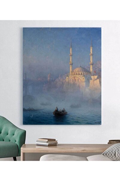 StellaStore Ayvazovsky Istanbul'da Kayıklar Kanvas Tablo