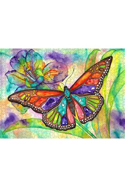 Nova Puzzle نوفا 1000 قطعة لغز الفراشة الملونة والألوان المائية - 41015