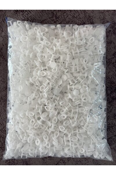 Krem Perde Düğmesi Geçmeli Plastik Rulet 1000 Adet