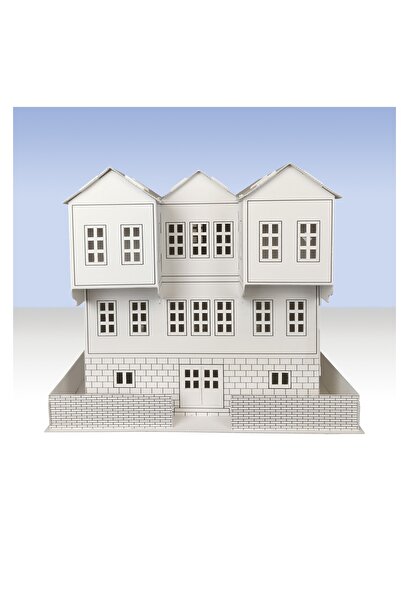 Uçandaire Atatürk Karton Boyama Evi Eğitici Aktivite Ve Zeka Geliştirici Ürün + 12 Li Pastel Boya Hediyeli