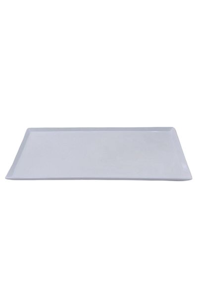 Evren 34*18cm Thermo Unbreakable Melamine White Presentation Plate