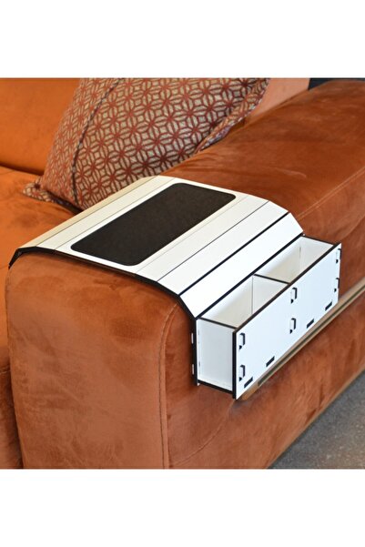 ARKITEKT EX MDF Kolçak Sehpası Kumandalık Organizer – Telefon ve Kumanda Tutu...