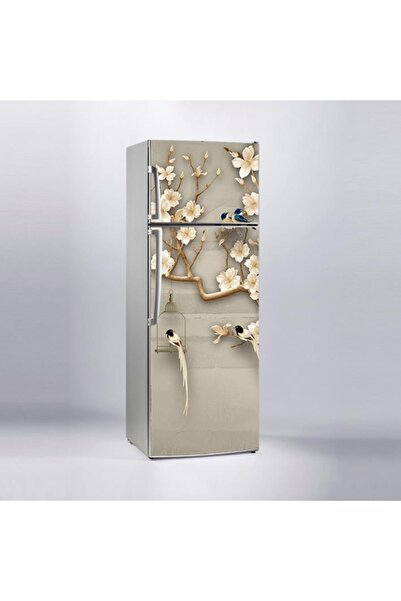 StickerArt Buzdolabı Sticker Kaplama Dolap Kaplama Etiketi Kuşlar Ağaç