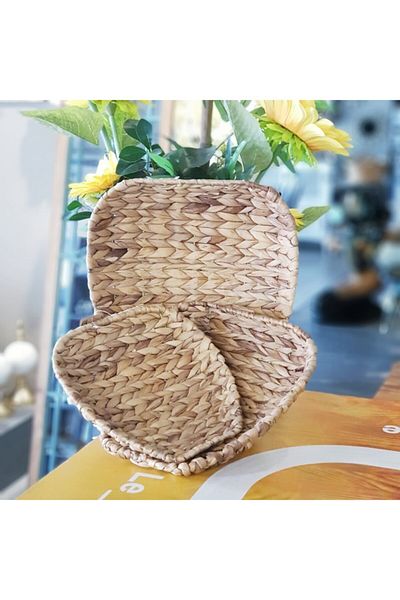 Le Atölye Wicker Multi-Purpose Apple Model 3-Piece Basket & Bread Bowl