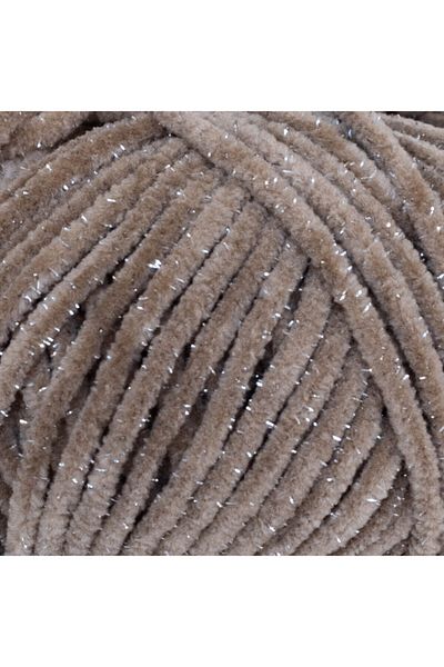 LaVita Yarn Прежда Velurex Baby Glitter, 5 броя, кадифени амигуруми, за ръчно плетене, прежда Taka (1039 - камила)