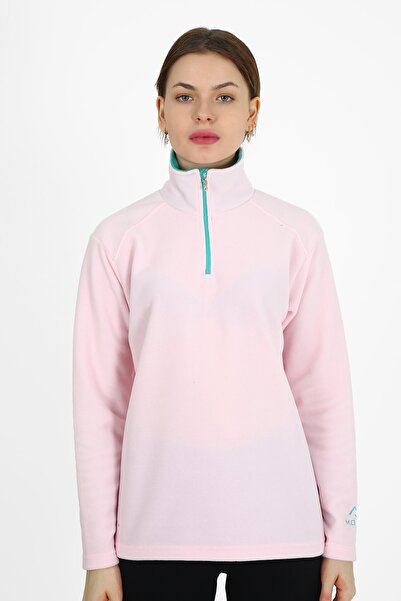 ModaCanel Monel Outdoor Half Zipper Pink Fleece