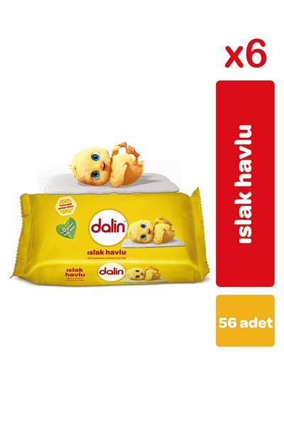 Dalin Wet Towels 6 Pack of 56