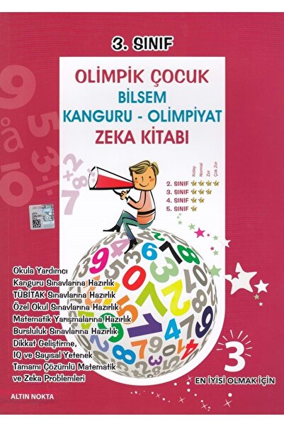 Altın Nokta Yayınları 3. Sınıf Olimpik Çocuk Bilsem Kanguru Olimpiyat Zeka Ki...