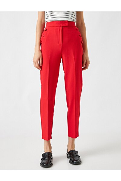 Koton Zippered Capri Trousers