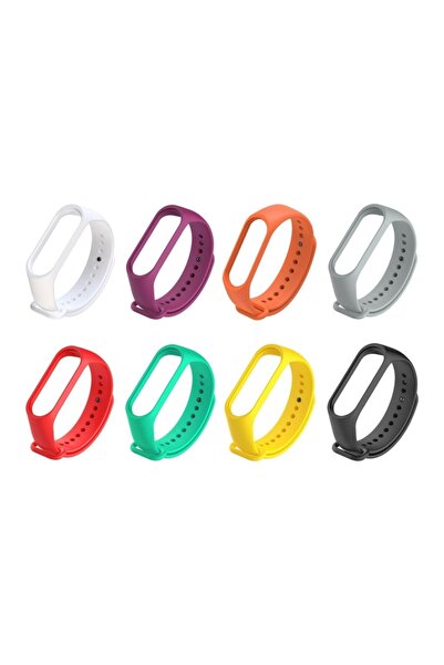 gaman Mi Band 3/4 Uyumlu Akıllı Bileklik Kordonu 8 Adet