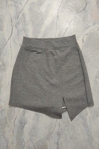 MaSoMi Light Gray Short Skirt