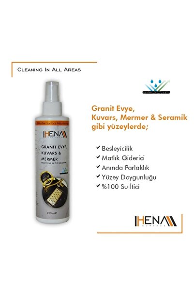 Life Line Mermer Kuvars Granit Evye Besleyici Parlatıcı Su Itici Temizlik Maddesi