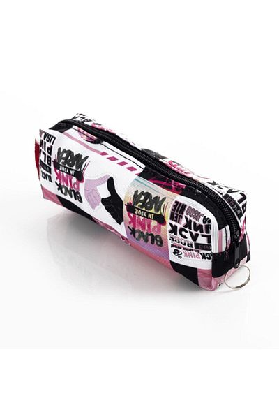 AlpCollection Blackpink Kpop Patterned Cloth Pen Holder Zippered Makeup Bag