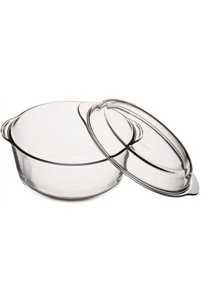 Paşabahçe Pyrex Round Mini Saucepan with Lid 59033