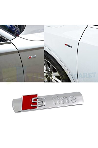yılmazetic Audi S Line Yan Logo Çamurluk Arma Paslanmaz Çelik Parlak 1 Adet
