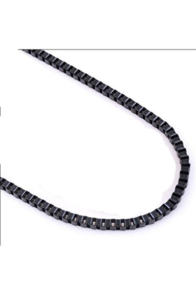 The Collection Spiral Pattern Matte Black Ring Cube Bracelet And Necklace Set