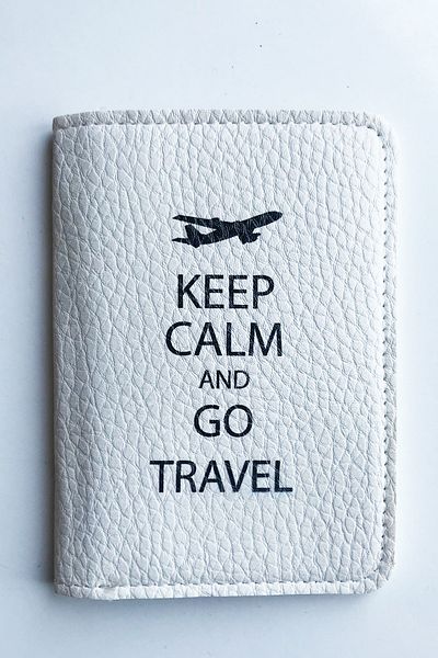 ViP GiFT Voyager Passport Case Vegan Leather Passport Holder Printed Passport Wallet White