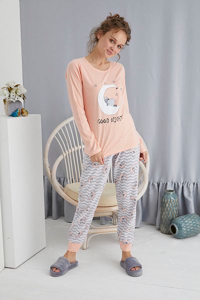 STRAWBERRY BAVLNĚNÝ PYŽAMOVÝ SET S DLOUHÝM RUKÁVEM