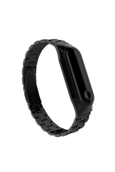 UnDePlus حبل معدني أسود لـ Xiaomi Mi Band 4 Krd-05