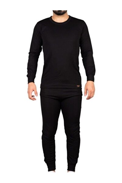 bejamonti Унисекс комплект от черно горнище и долнище, термо бельо и шапка