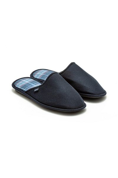 Twigy Ανδρικές παντόφλες σπιτιών Tw Square Navy Blue-1 New Season δεν κάνουν ήχο