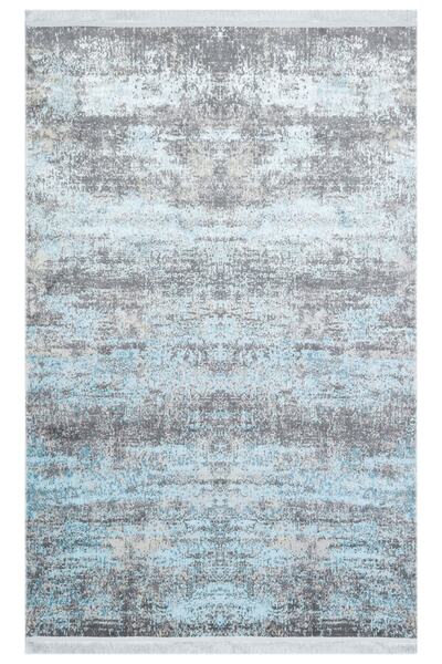 Eko Halı Sateen St 01 Aqua Xw Hav Toz Vermez Yıkanabilir Kaymaz Ince Dokuma M...