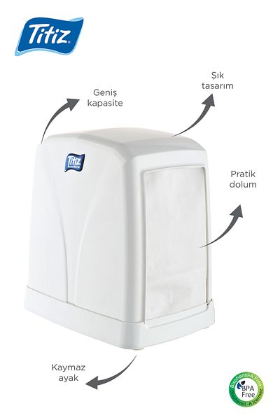 Titiz Plastik Suport vertical pentru șervețele Tablestar