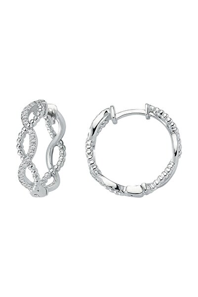 Sirius Pırlanta Pırlanta Taşlı Sonsuzluk Halka Küpe