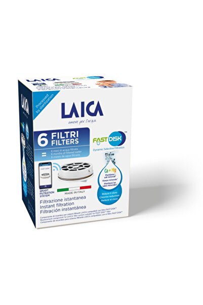 LAICA Akıllı Filtreli Su Arıtmalı Anında Filtreleme Için Fast Disk 6'lı Yedek...