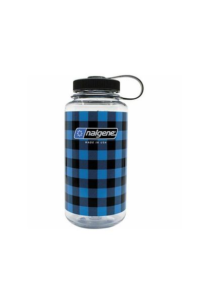 NALGENE 32 أونصة منقوشة باللون الأزرق واسعة الأغراض