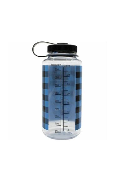 NALGENE 32 أونصة منقوشة باللون الأزرق واسعة الأغراض