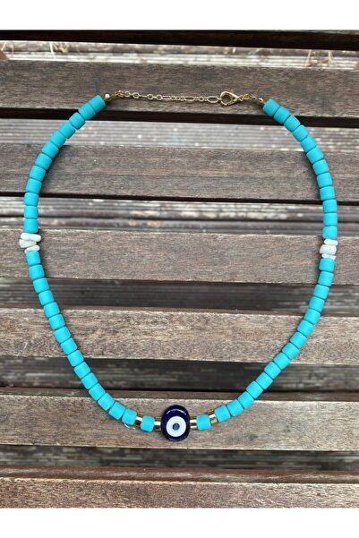 wanwa aksesuar فيمو قلادة العين الشريرة