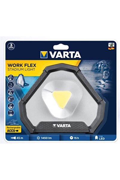 Varta 18647 Work Flex Stadyum Işığı Cob Ledli Şarjlı Fener