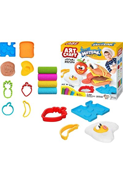 Dede Oyuncak مجموعة صلصال المطبخ المجنون من ديدي آرت كرافت 4 ألوان