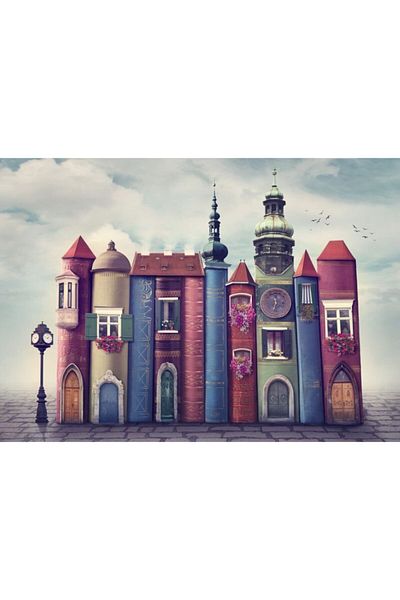 Nova Puzzle نوفا 1000 قطعة لغز عالم الكتب السحري - مدينة الكتب /
