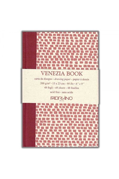 Fabriano Venezia Book Natural Grain 200 г Альбом для малювання 48 сторінок 15x23 см