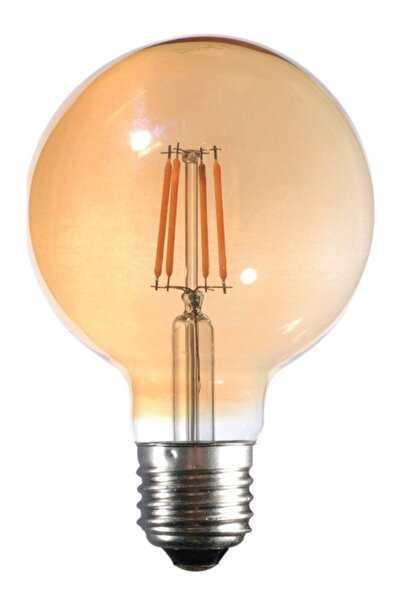LAMBAM Rustik Led Ampul 4w 2500k E27 (GÜN İŞIĞI) G95 Glop Rustik Led Ampul