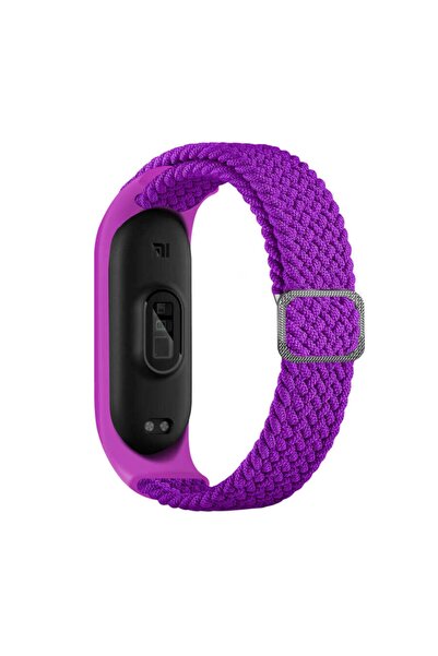 Nezih Case Xiaomi Mi Band 3/4/5/6 Uyumlu Akıllı Bileklik Örgü Kordon (saat De...