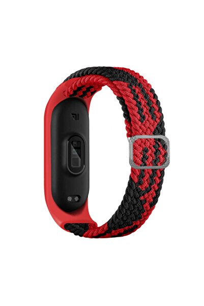 Nezih Case Xiaomi Mi Band 3/4/5/6 Uyumlu Akıllı Bileklik Örgü Kordon