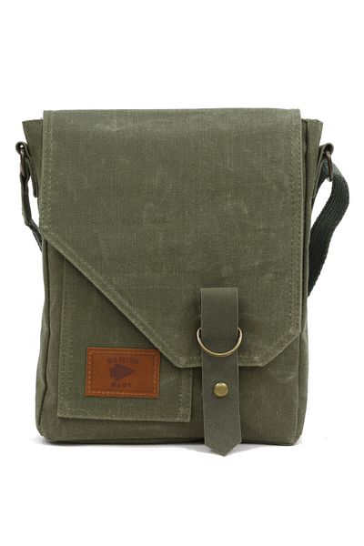 old cotton cargo 7059 S Pretty Water Resistant Fabric Shoulder - Mini Laptop - Khaki Messenger Bag