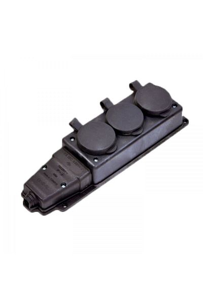 NE-AD 1x16a Rubber Triple Group Socket Nead