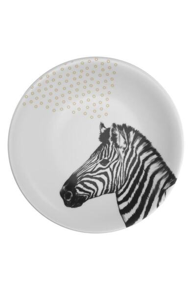 Kütahya Porselen Madagaskar Zebra 21cm Pasta Tabağı Zg06t43011152